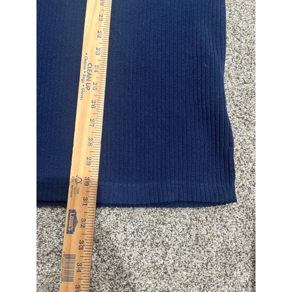 Vintage Tommy Jeans Ribbed V-Neck Sweater Navy Blue Red White Mens XL
